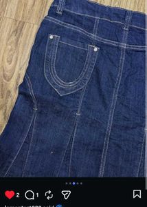 Denim Midi Skirt