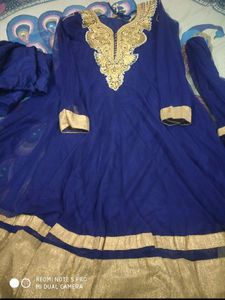 Bust Size 34 Nevy Blue Partywear Dress