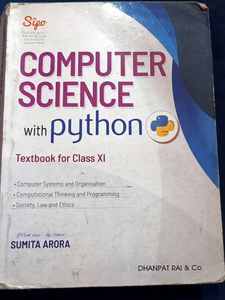 Sumita Arora class 11 computer science with python