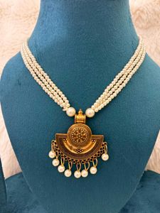 ⚡️Traditional Rajwadi Pearl Thushi Choker⚡️