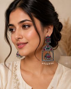 Exquisite Ethnic Jhumka Earrings