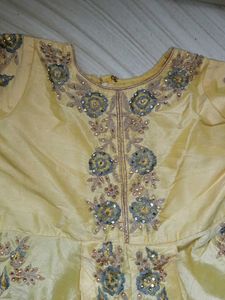 Elegant Embroidered Ethnic Gown