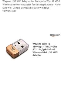 Wayona USB WiFi Adapter