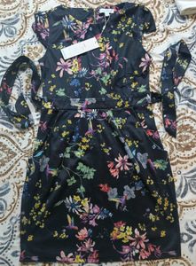 Black floral dress by Blue Vanilla