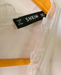 White Puff Sleeve Mini Dress