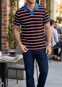 Trend Alert! Classic Striped Polo T-Shirt