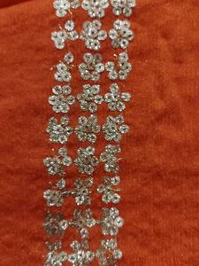 Orange duppta with Sequins