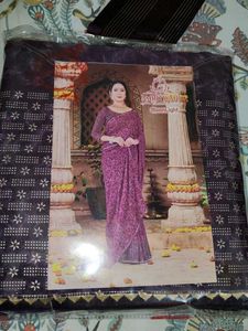 Elegant Purple Saree for Special Occasions