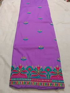 All Over Silk With Thread Work