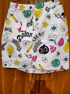 Graphic Printed Skirt