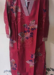 Vibrant Floral Print Kurta