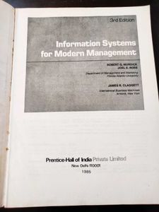 Information Systems For Modern Management