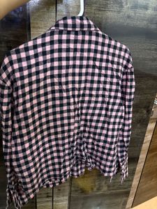 MAX Pink Plaid Top