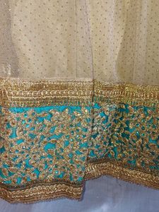 Golden Ethnic Skirt with Sparkle