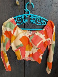Zara Printed Crop Top