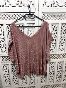 🌸 Imported Crushed Texture V-Neck Top C