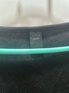 SHEIN CURVE Chic Black Wrap Top