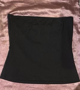 Black Strapless Tube Top