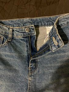 Flared Blue Denim Jeans