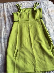 Lime Green Cropped Tank Top