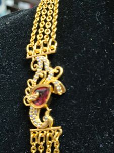 Exquisite Gold-Tone Peacock Necklace