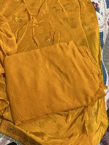 Yellow Embroidered Kurta Set