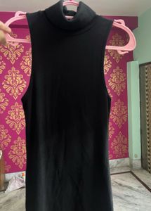 ZARA Sleeveless Turtle Neck Midi Dress
