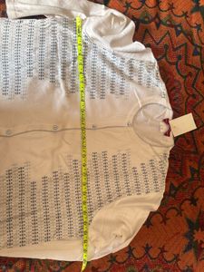 ZR White Patterned Cardigan