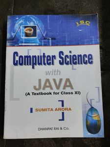 Computer Science with JAVA Textbook for Class XI