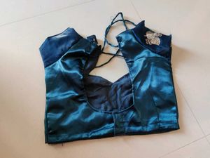 Elegant Teal Embroidered Lehenga Choli Set