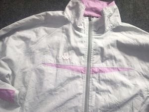 Kappa White &amp; Purple Track Jacket