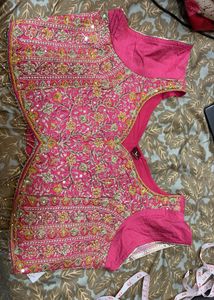 Embroidered Pink lehenga choli