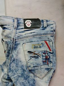Stylish Acid Wash Denim Jeans