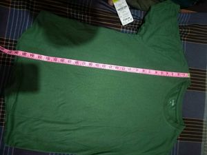 Men's Green Crew Neck T-Shirt