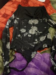 Floral Print Long Sleeve Top