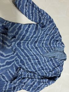 Blue Tie-Dye Kurta