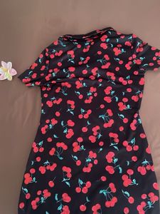 Cherry Print Mini Dress