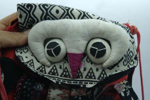 colourful owl sling bag
