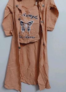 3 piece Cute Peach Butterfly Cami