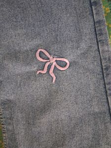 cute bow jeans