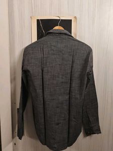 Men's Classic Grey Button-Down Shirt