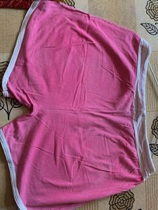 Pink Smiley Face Shorts