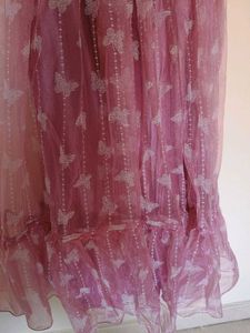 pink full frock