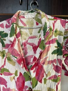 Floral Print Shirt Dress