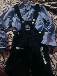 Cute Spiderman Overalls &amp; Backpack Set