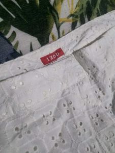 Chic White Eyelet Shorts