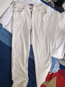 Men's Beige Straight fit jeans