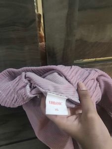 Pink Corduroy Wide Leg Pants
