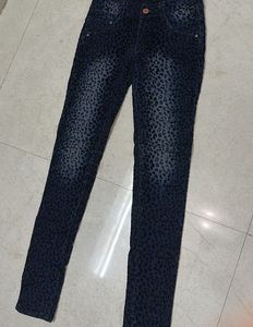 Animal Print Skinny Jeans