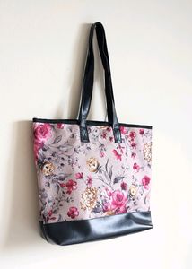 🆕️ Flower Print With Leather Purse